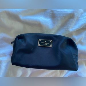 Kate Spade Black Medium Nylon Cosmetic Bag